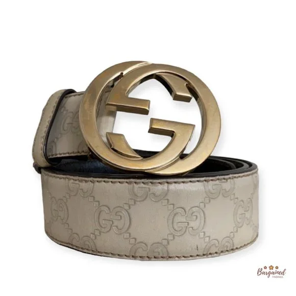 Gucci Reversible Belt Womens 90-36 Leather Gold-Tone Hardware Buckle Closure Gucci Marmont Reversible Belt - Size 36 - Couture USA main image 2
